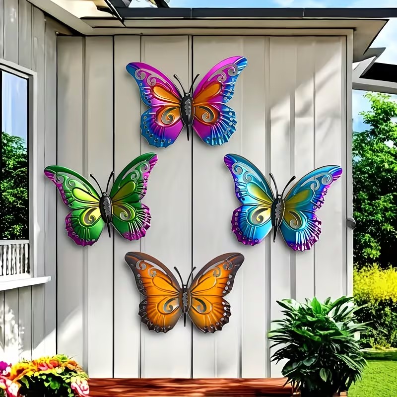 Art Craft Butterfly - 4 piezas de estatuas de mariposas