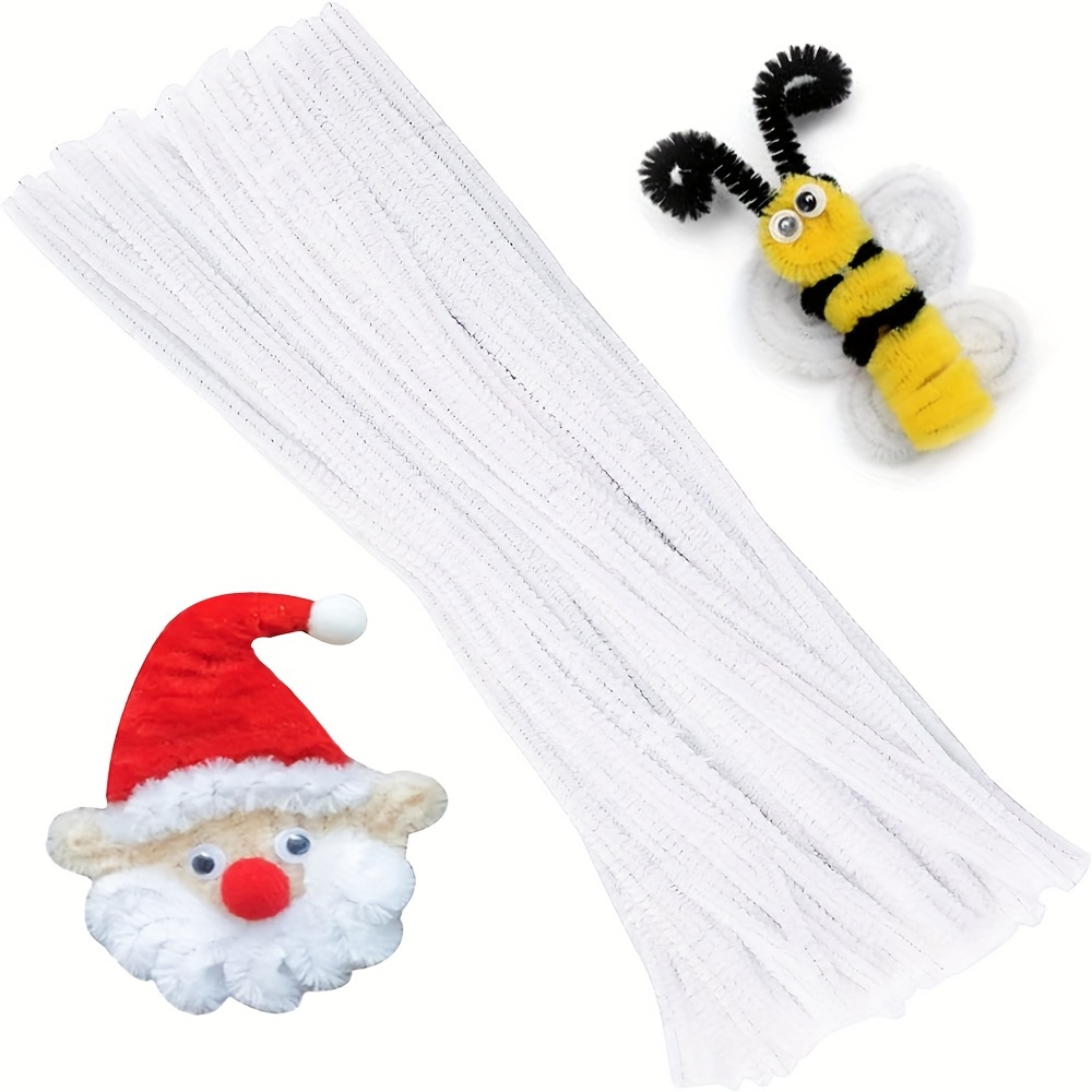 Art Craft Things - 100 Uds. Limpiadores de tuberías blancos,