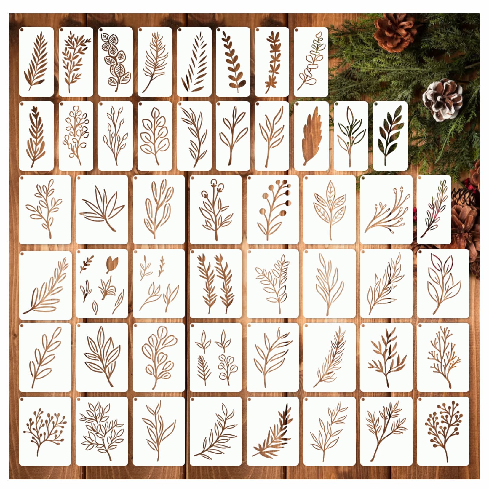 Art Craft Using Leaves - 50 Plantillas de Hojas para Manualidades,