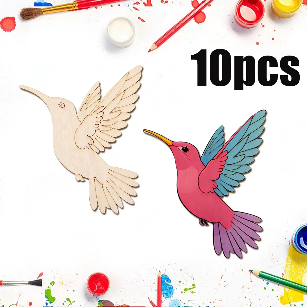 Art Craft Wood - 10 piezas de recortes de animales