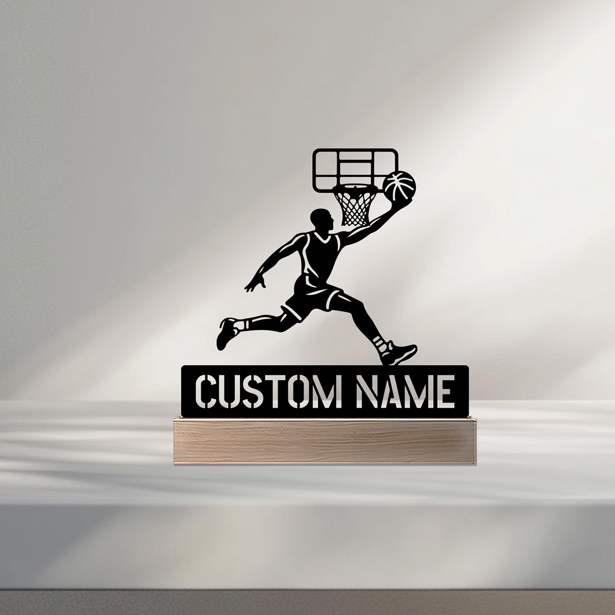 Art Craft Wood - Estatua de Metal con nombre personalizado,