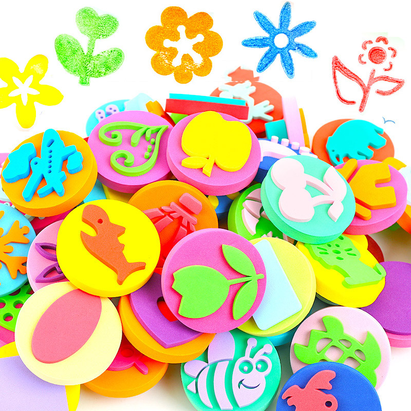 Art Craft For Toddlers - 6 unids/bolsa sellos de espuma para