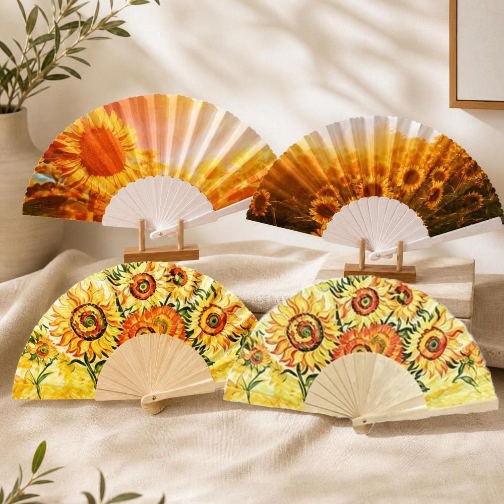 Art Craft And Cloth - Abanico Plegable de Tela con Diseño