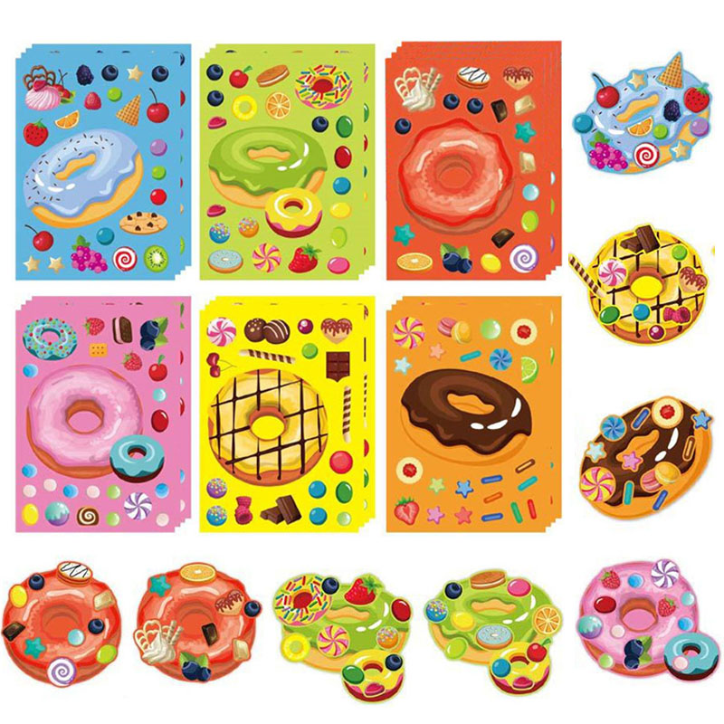Art Craft For Toddlers - Pegatinas de donut para hacer una