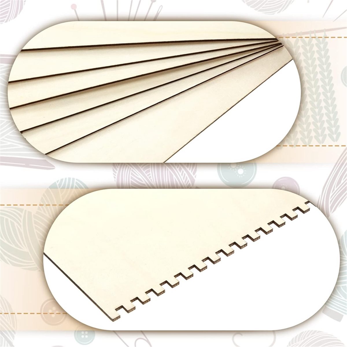 Cesta de tejido con muescas de - Art Craft Wood reseña y precio