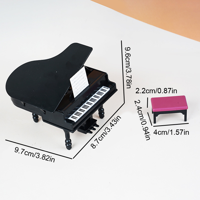 Piano en miniatura para casa d - Art Craft House reseña y precio