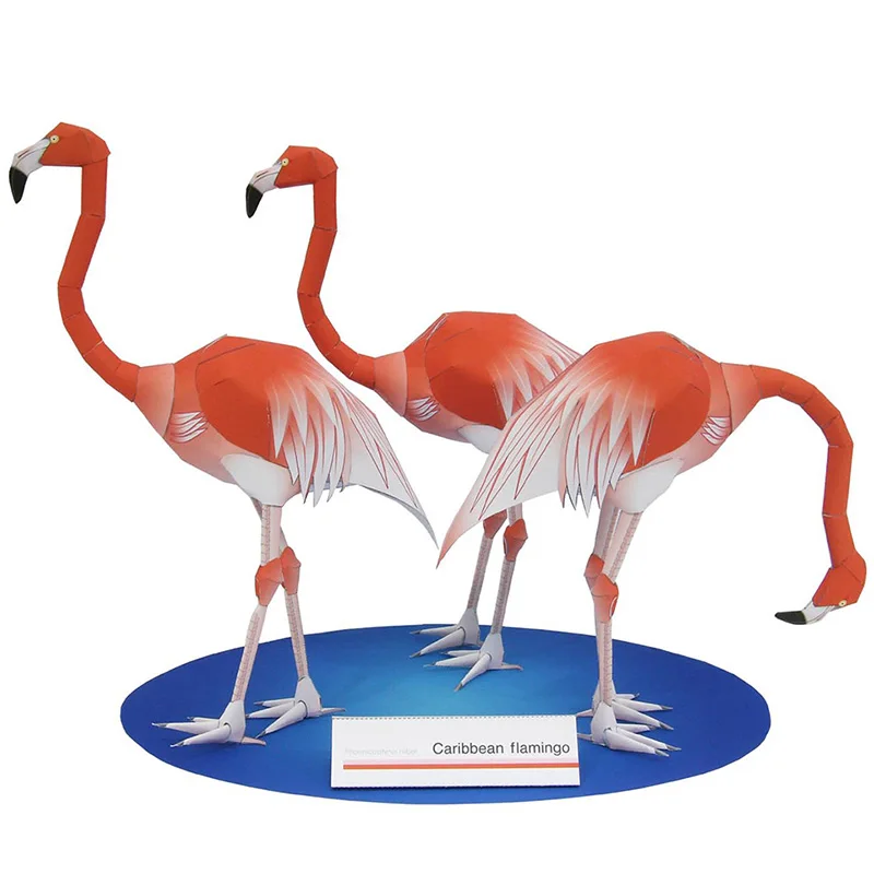 Flamenco caribeño plegable tre - Art Craft Cardboard reseña y precio
