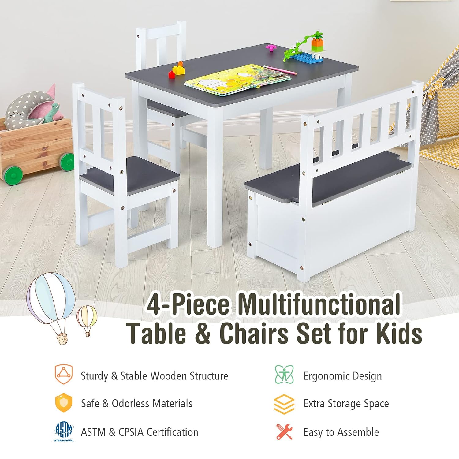 Juego de Mesa y Sillas de Made - Art Craft For Toddlers reseña y precio
