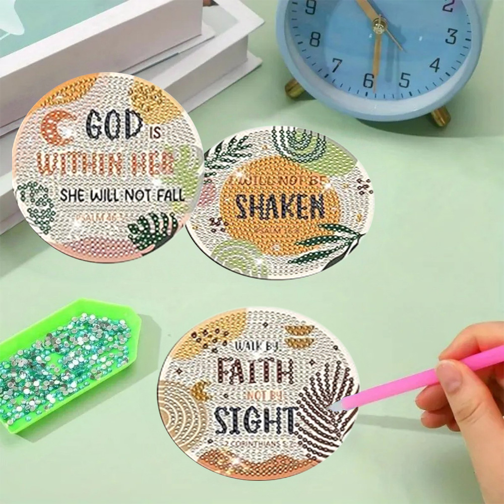 Juego de 8 Posavasos de Pintur - Art And Craft Photos reseña y precio
