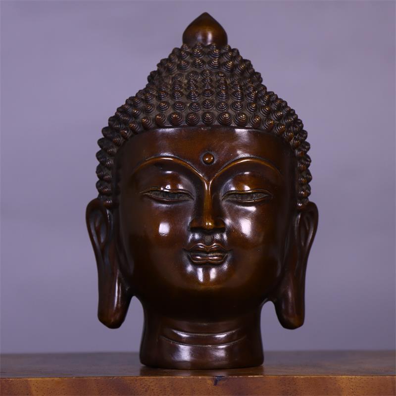 Cabeza de Buda de Cobre Sólido - Art Craft India reseña y precio
