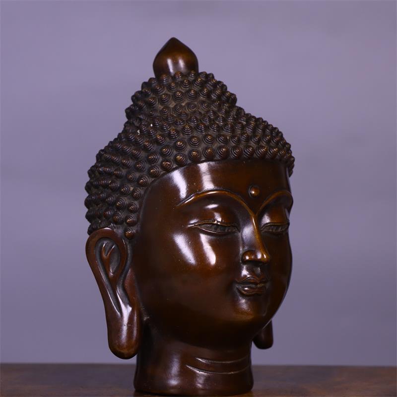 Cabeza de Buda de Cobre Sólido - Art Craft India reseña y precio