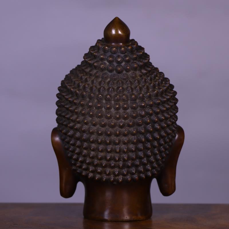 Cabeza de Buda de Cobre Sólido - Art Craft India reseña y precio