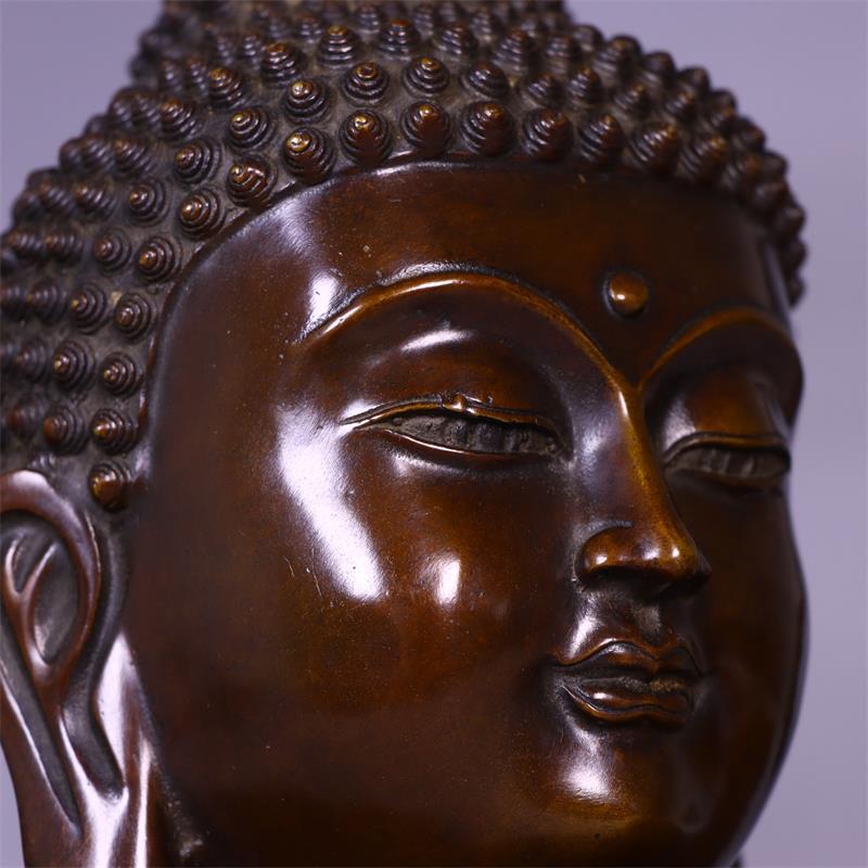 Cabeza de Buda de Cobre Sólido - Art Craft India reseña y precio