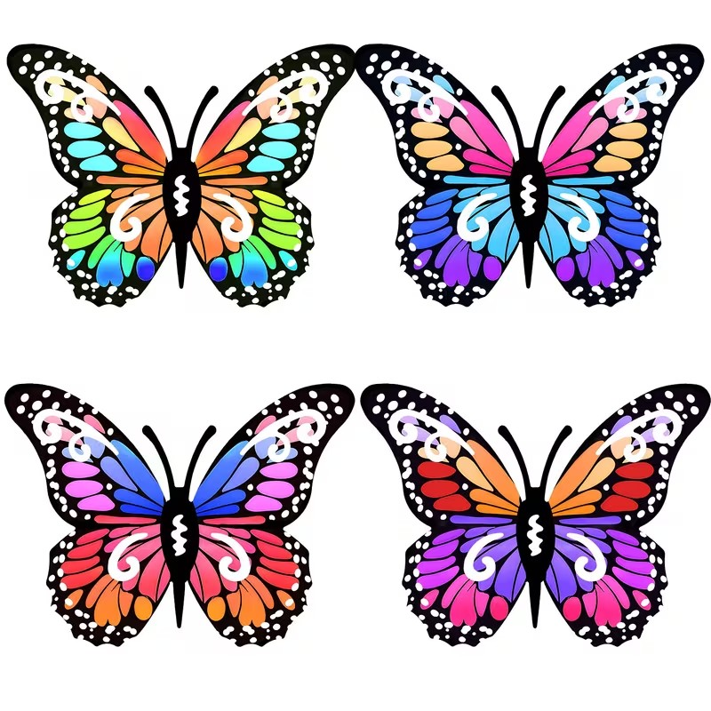 4 piezas de decoración de pare - Art Craft Butterfly reseña y precio