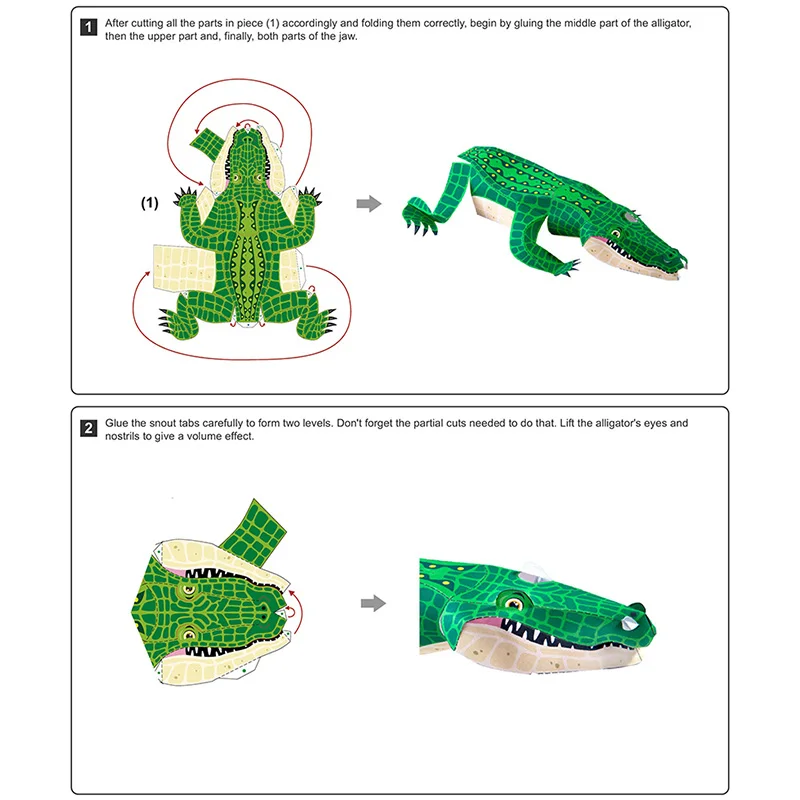 Cocodrilo plegable Origami Art - Art Craft Cardboard reseña y precio