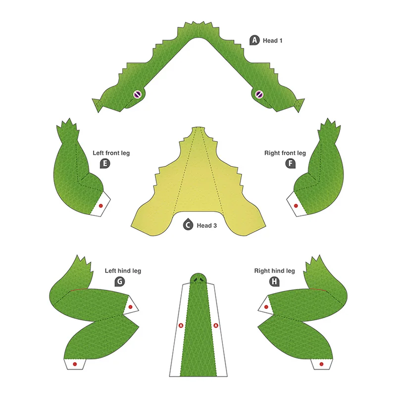 Cocodrilo plegable Origami Art - Art Craft Cardboard reseña y precio