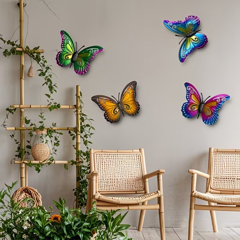 4 piezas de estatuas de maripo - Art Craft Butterfly reseña y precio