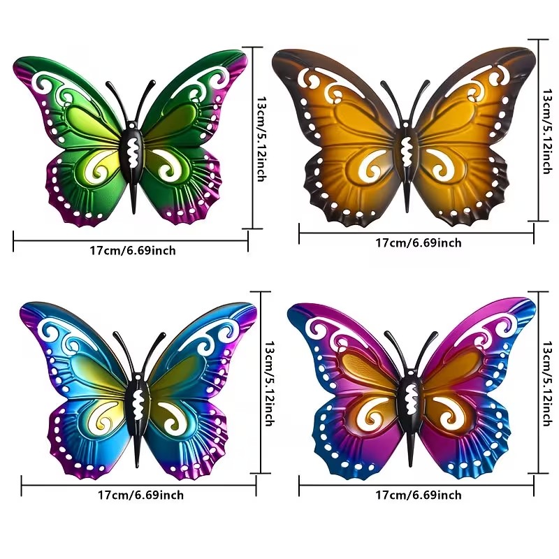 4 piezas de estatuas de maripo - Art Craft Butterfly reseña y precio