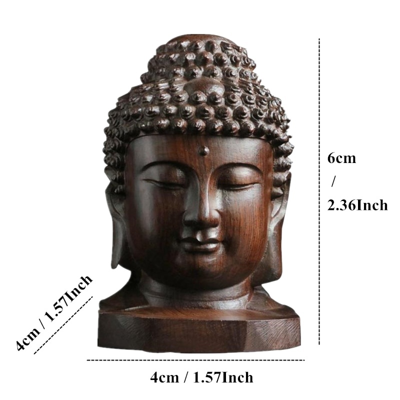 Estatua de Sakyamuni de madera - Art Craft India reseña y precio