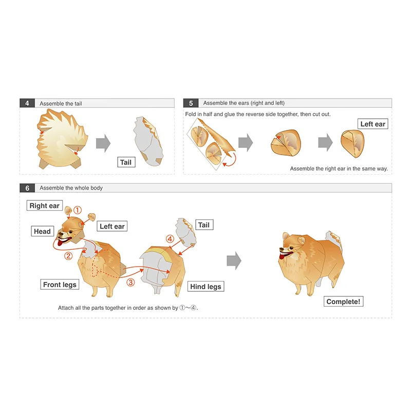 Perro Pomerania plegable Origa - Art Craft Cardboard reseña y precio