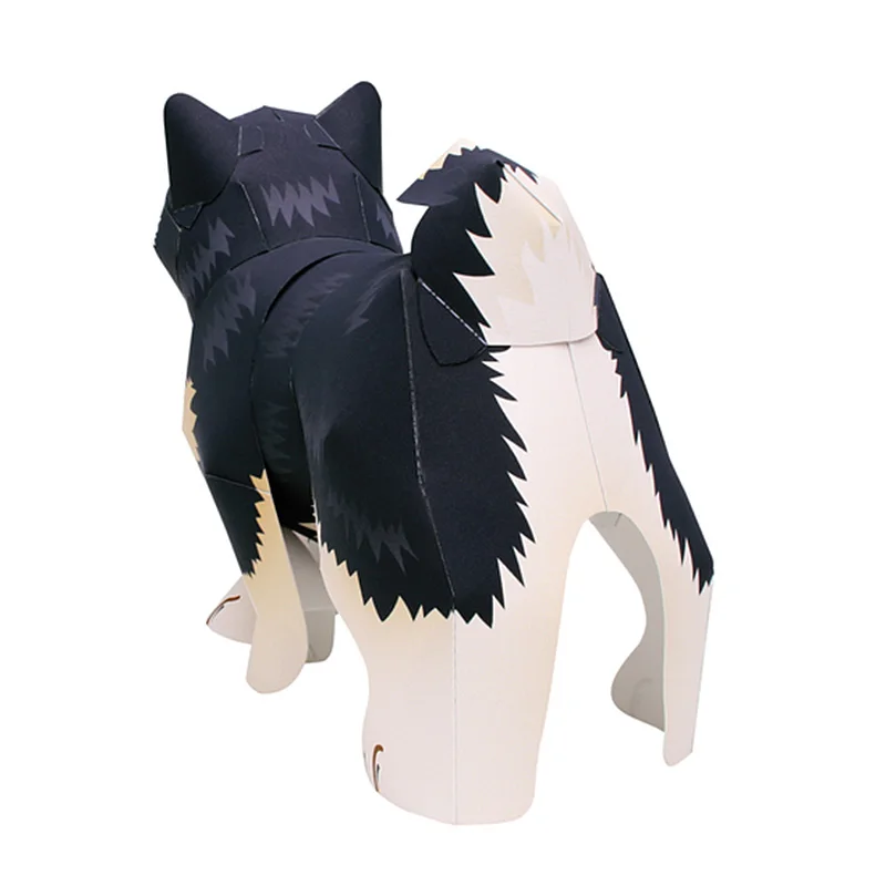Perro Shiba Inu negro hecho a  - Art Craft Cardboard reseña y precio