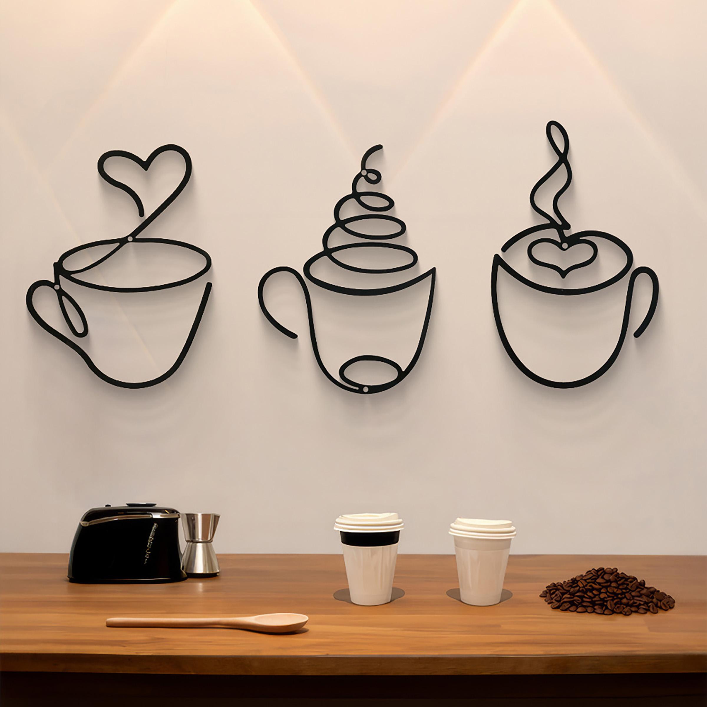 Juego de 3 Piezas de Decoració - Art Craft Cafe reseña y precio