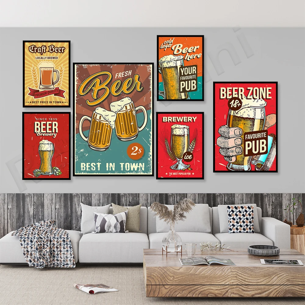 Póster de pub favorito, cervec - Art Craft Decoration Ideas reseña y precio