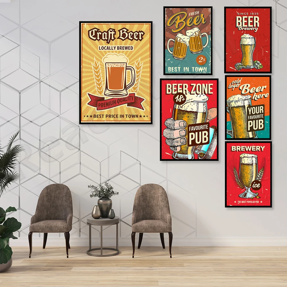 Póster de pub favorito, cervec - Art Craft Decoration Ideas reseña y precio