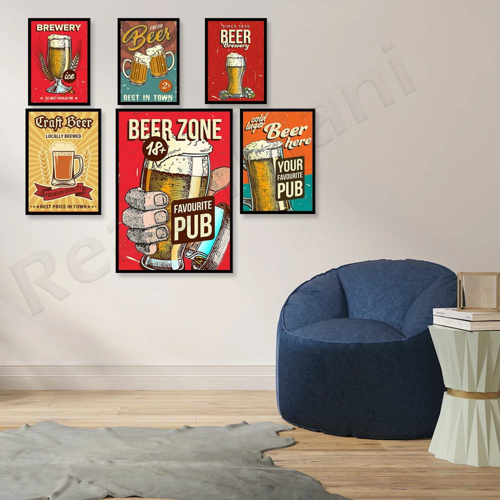 Póster de pub favorito, cervec - Art Craft Decoration Ideas reseña y precio