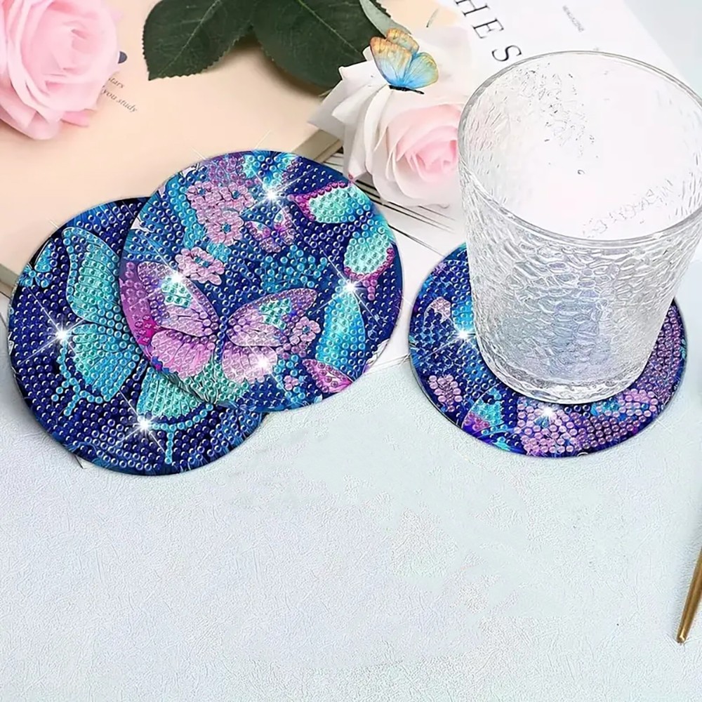 8 Posavasos de Arte de Diamant - Art Craft Butterfly reseña y precio