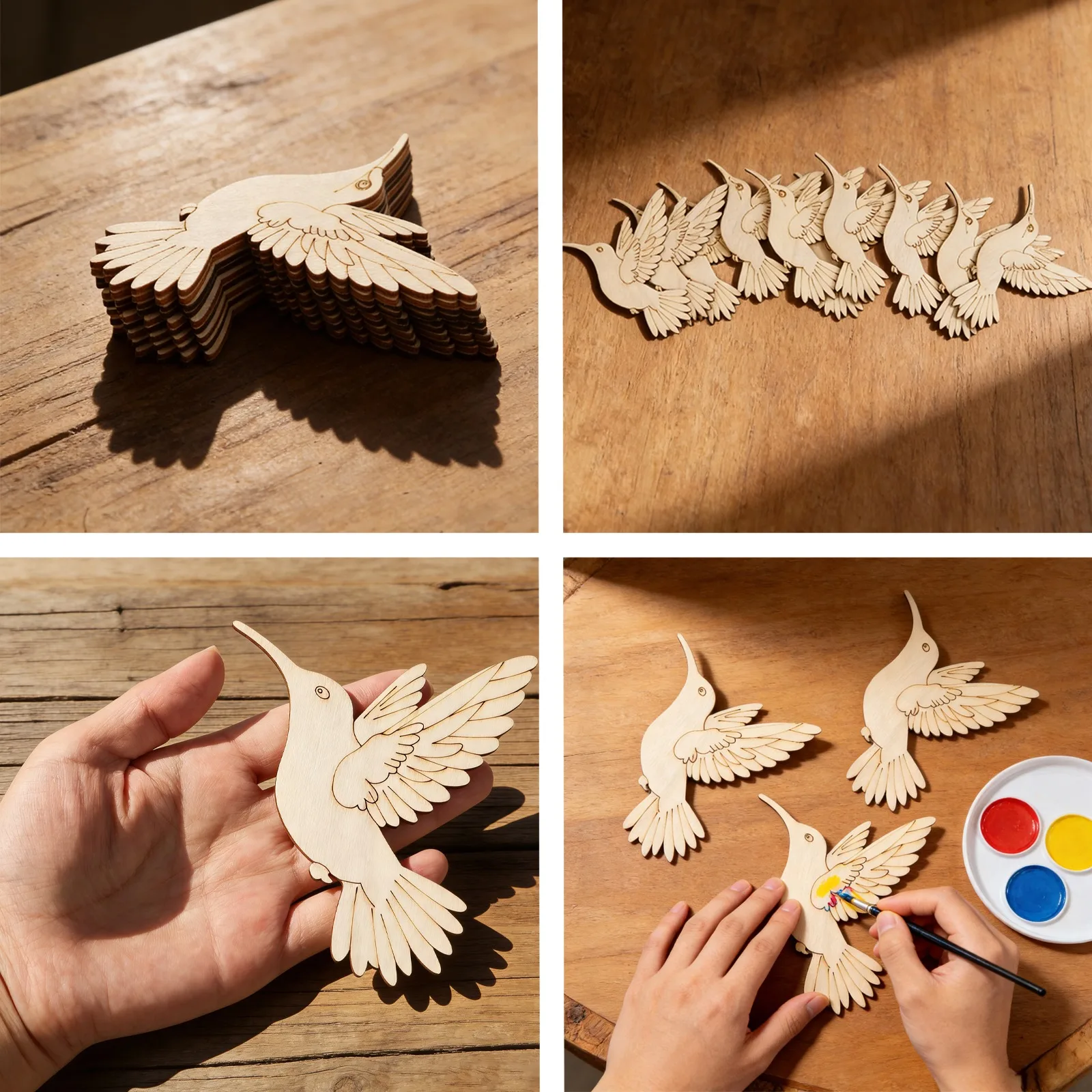 10 piezas de recortes de anima - Art Craft Wood reseña y precio