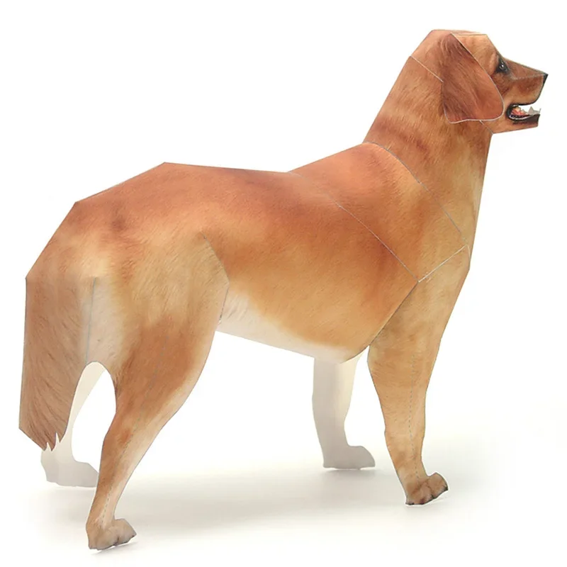 Modelo de papel de perro Golde - Art Craft Cardboard reseña y precio