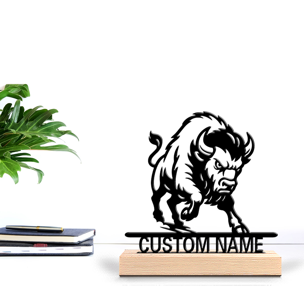 Estatua de león minimalista pe - Art Craft Wood reseña y precio