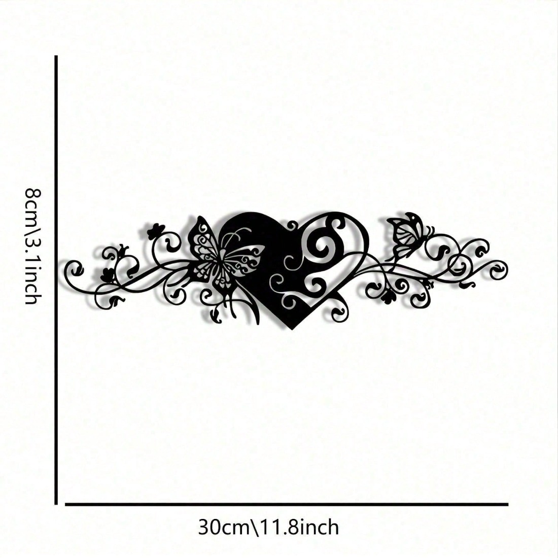 Arte de pared de metal minimal - Art Craft Butterfly reseña y precio