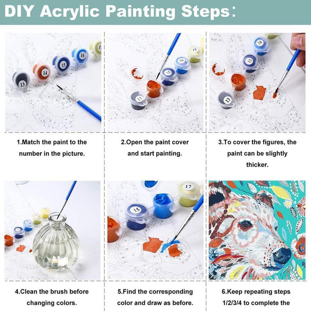 Kit de Pintura por Números DIY - Art Craft And Cloth reseña y precio