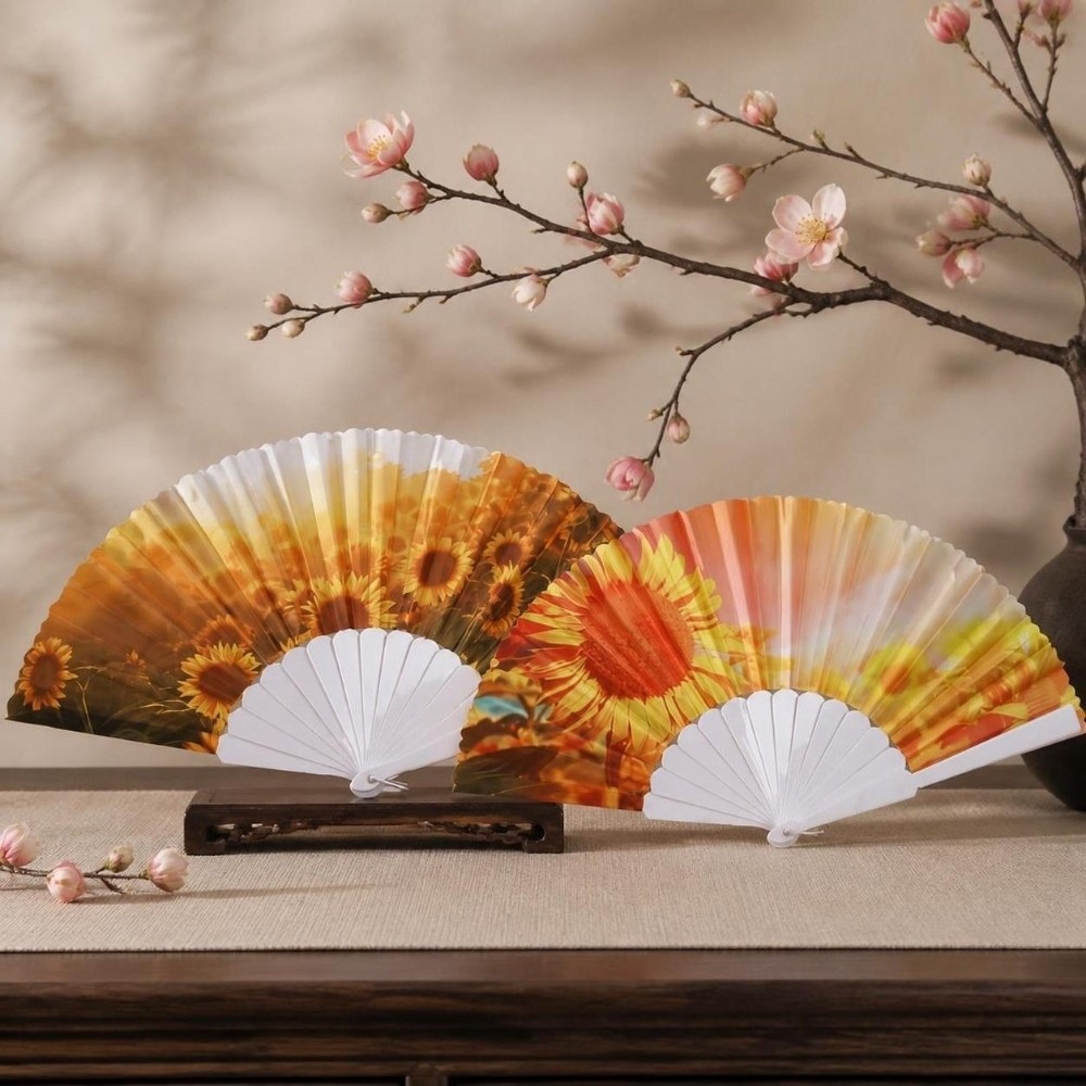 Abanico Plegable de Tela con D - Art Craft And Cloth reseña y precio