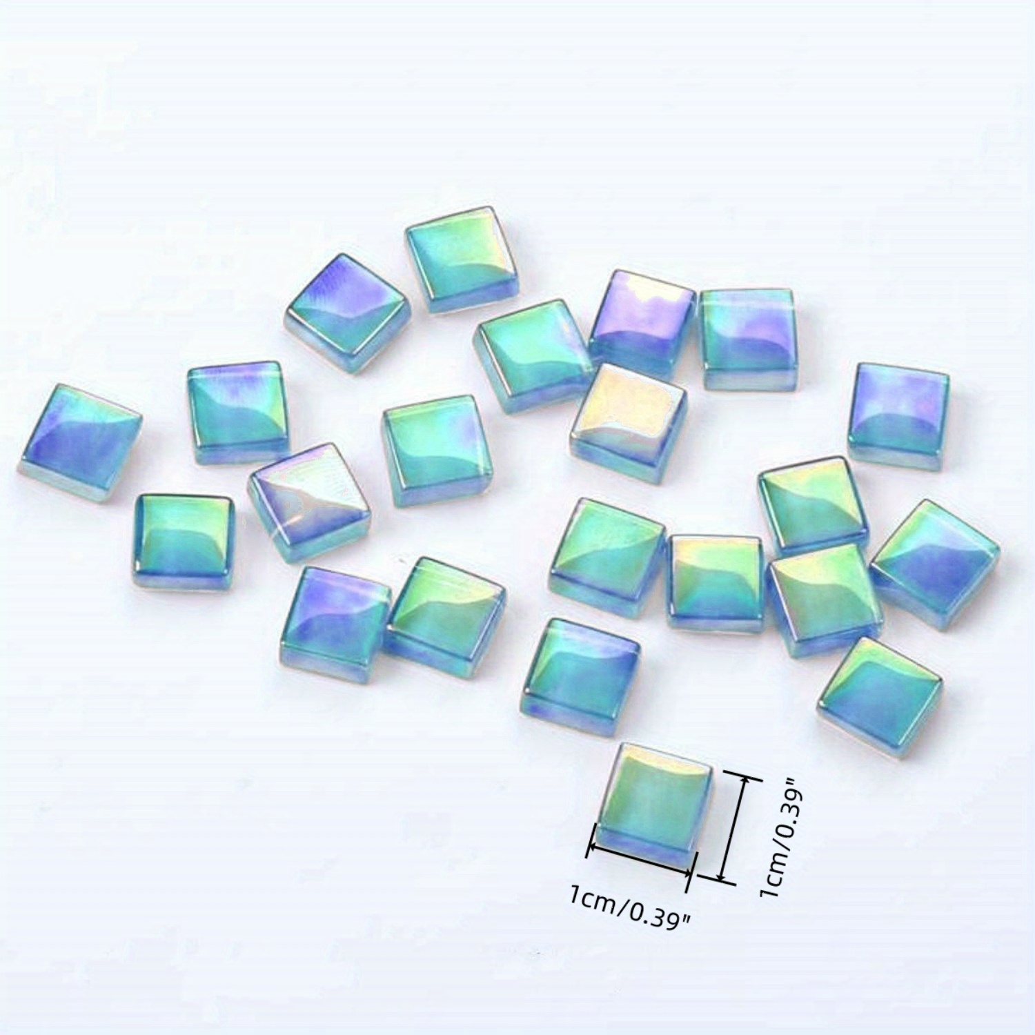 Mosaicos de Vidrio Azul de 10  - Art And Craft Photos reseña y precio